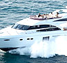 Princess P64 - This yacht is equipped with stabilizers to keep her steady even in choppy seas.